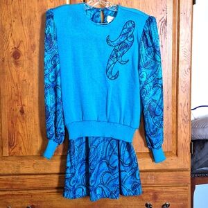 Vintage Anthony Sicari 2 Pc Top Skirt Set 6